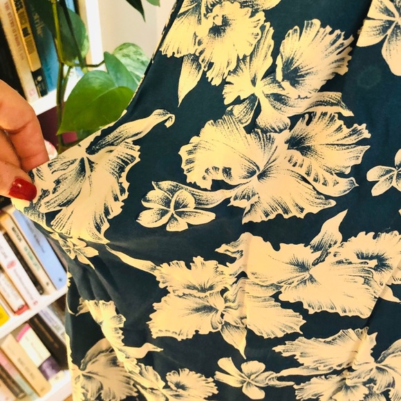 Vintage midi hibiscus Hawaiian tent dress s/m - Picture 5 of 14